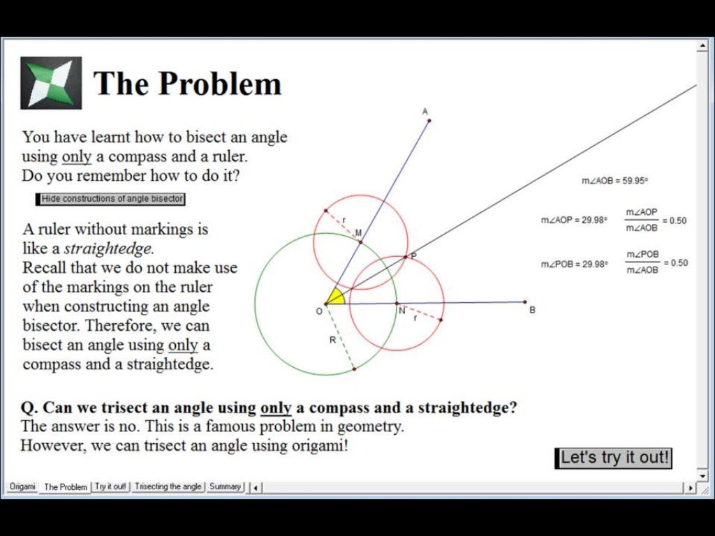 Angle trisector image