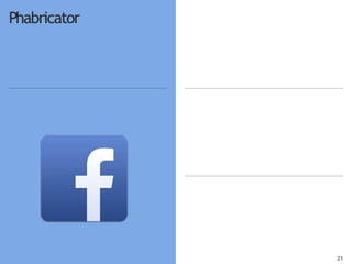 2121
Petite équipe
Garant
Phabricator
 