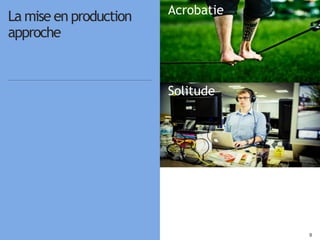 99
Acrobatie
Solitude
Tournevis
La mise en production
approche
 