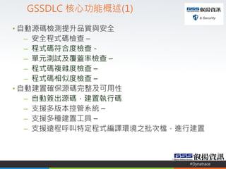 #Dynatrace
GSSDLC Ĺܸ(1)
? ԄԴazyƷ|cȫ
C ȫʽaz C
C ʽa϶șz -
C Ԫyԇwʙz C
C ʽa}sșz C
C ʽaƶșz C
? Ԅӽô_Դa
C ԄӺԴaÈдa
C ֧Ԯ汾عϵy C
C ֧ԮNù C
C ֧Ԯh̺ضʽgh֮ΙnMн
19
 