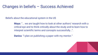 Navigating the academic culture in the U.S. by international ...
