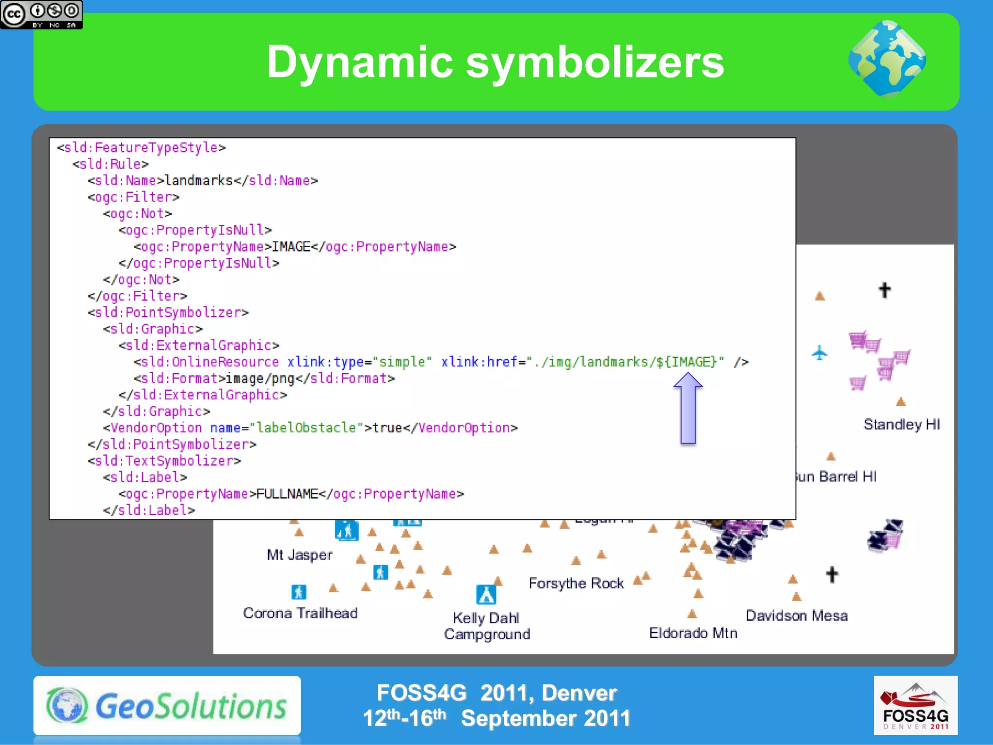 Dynamic symbolizers




    FOSS4G 2011, Denver
   12th-16th September 2011
 
