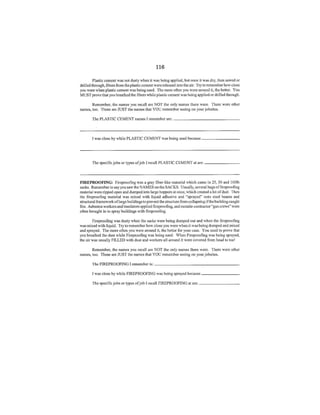 Baron & Budd "Preparing For Your Deposition" handout to asbestos plaintiffs