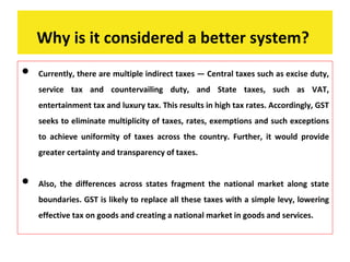 Why Gst Gst in India | PPTX