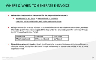 GST Alert 9 - E-Invoicing effective from 01.01.2021
