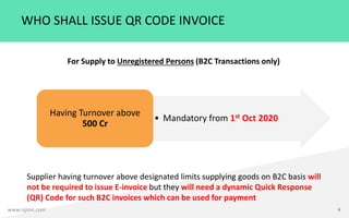 GST Alert 9 - E-Invoicing effective from 01.01.2021