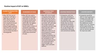 GST INDIA: Impact Analysis | PPTX
