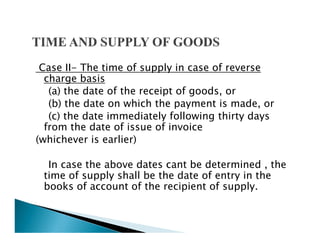 GOODS AND SERVICE TAX 