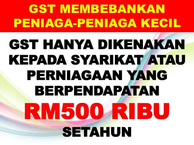 kebaikan gst kepada negara