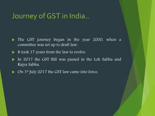 Goods And Service Tax in India, Informative PPT | The all about GST.