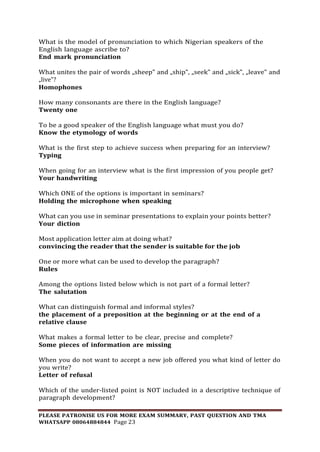 GST102 USE OF ENGLISH AND COMMUNICATION SKILLS II SUMMARY 08064884844.pdf