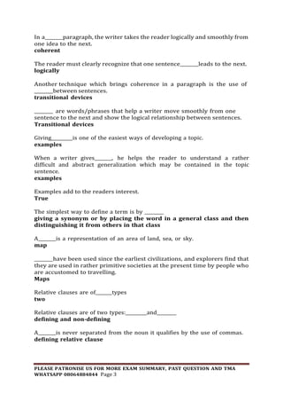 GST102 USE OF ENGLISH AND COMMUNICATION SKILLS II SUMMARY 08064884844.pdf