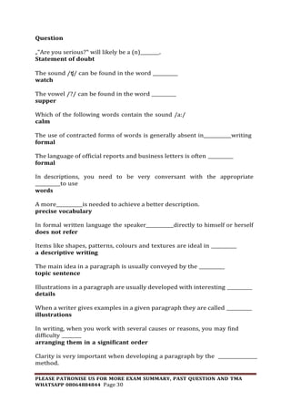 GST102 USE OF ENGLISH AND COMMUNICATION SKILLS II SUMMARY 08064884844.pdf