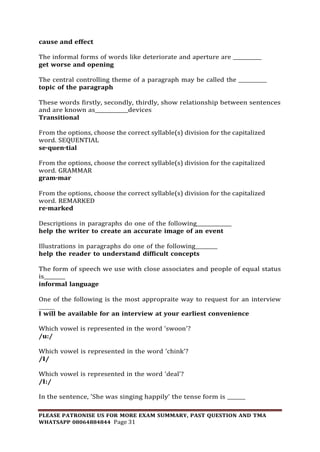 GST102 USE OF ENGLISH AND COMMUNICATION SKILLS II SUMMARY 08064884844.pdf