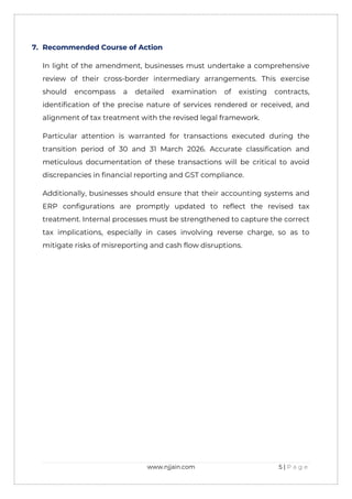 Impact of Finance Act 2026 on GST Place of Supply for Intermediary ...