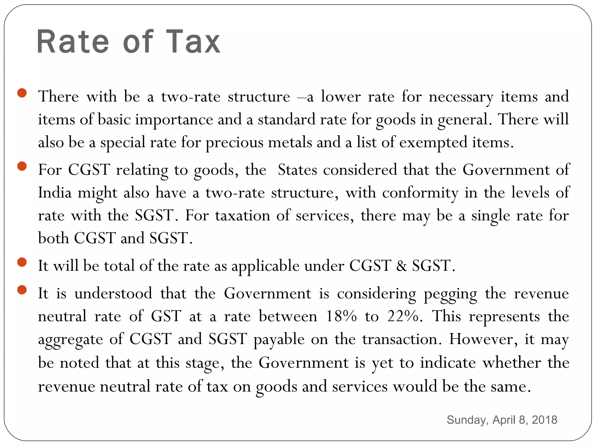 Gst and its implications PPT