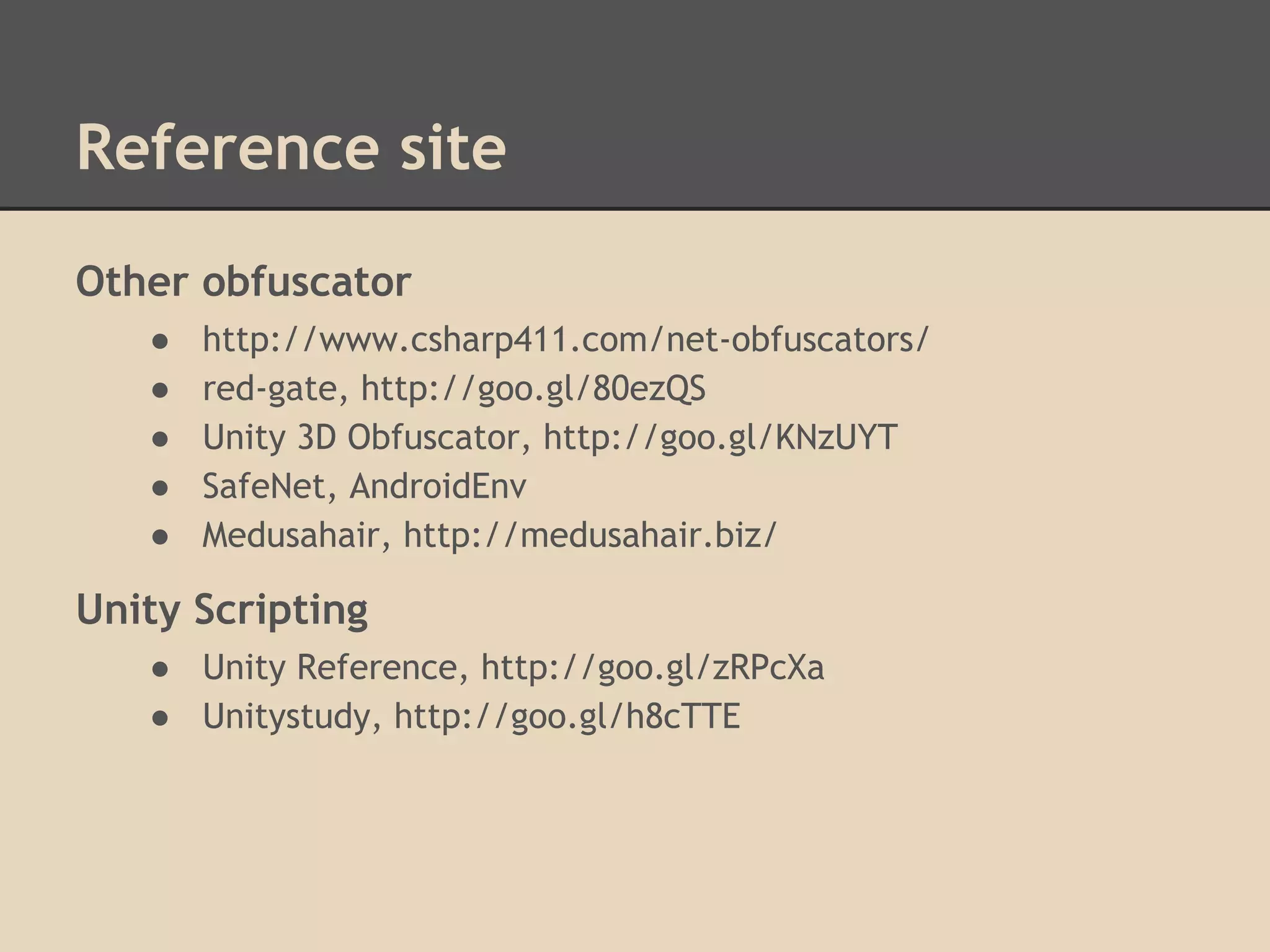 Gstar 2013] Unity Security | PDF