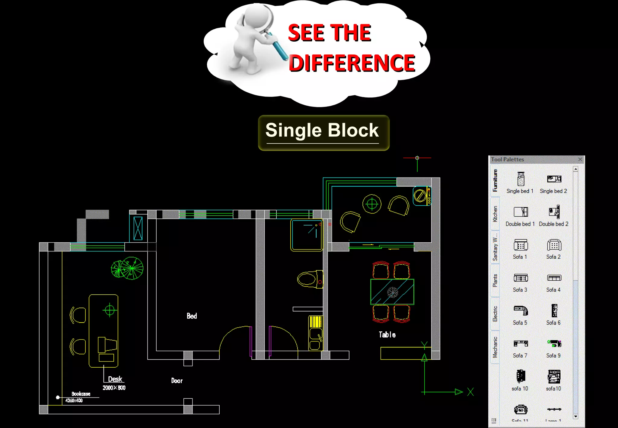 SEE THE
  DIFFERENCE

Single Block
 