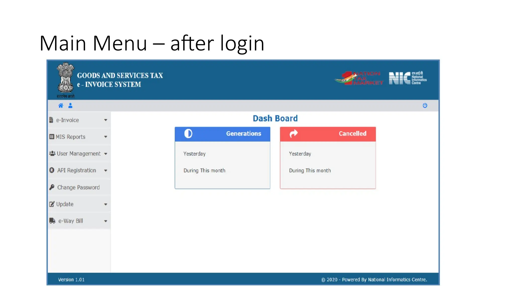 Sanjay Dwivedi, Advocate
Main Menu – after login
 