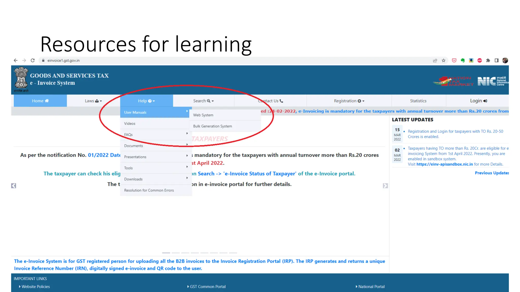 Sanjay Dwivedi, Advocate
Resources for learning
 