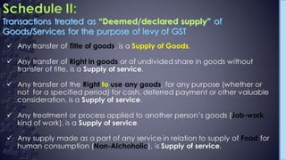 Gst Presentation; Supply; transition provisions.
