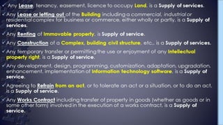 Gst Presentation; Supply; transition provisions.
