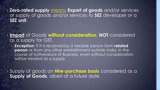 Gst Presentation; Supply; transition provisions.