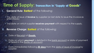 Gst Presentation; Supply; transition provisions.