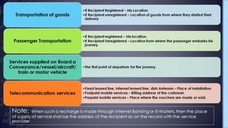 Gst Presentation; Supply; transition provisions.