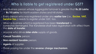 Gst Presentation; Supply; transition provisions.