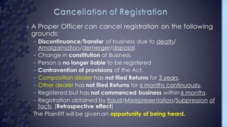 Gst Presentation; Supply; transition provisions.