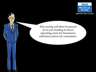 This saving will then be passed on to you leading to lower operating costs for businesses and lower prices for consumers. 