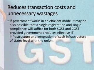 GST : Benefits and challanges in indian context ( By Prachi and Group)