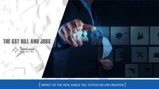 GST - Impact on Job Creation [2016 version]