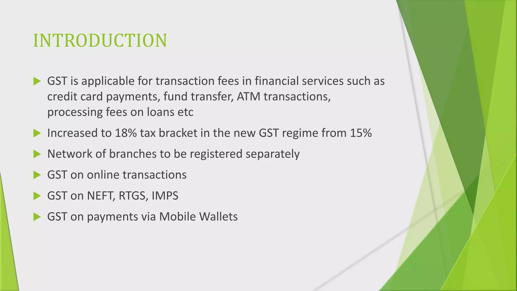 GST in Banking | PPTX