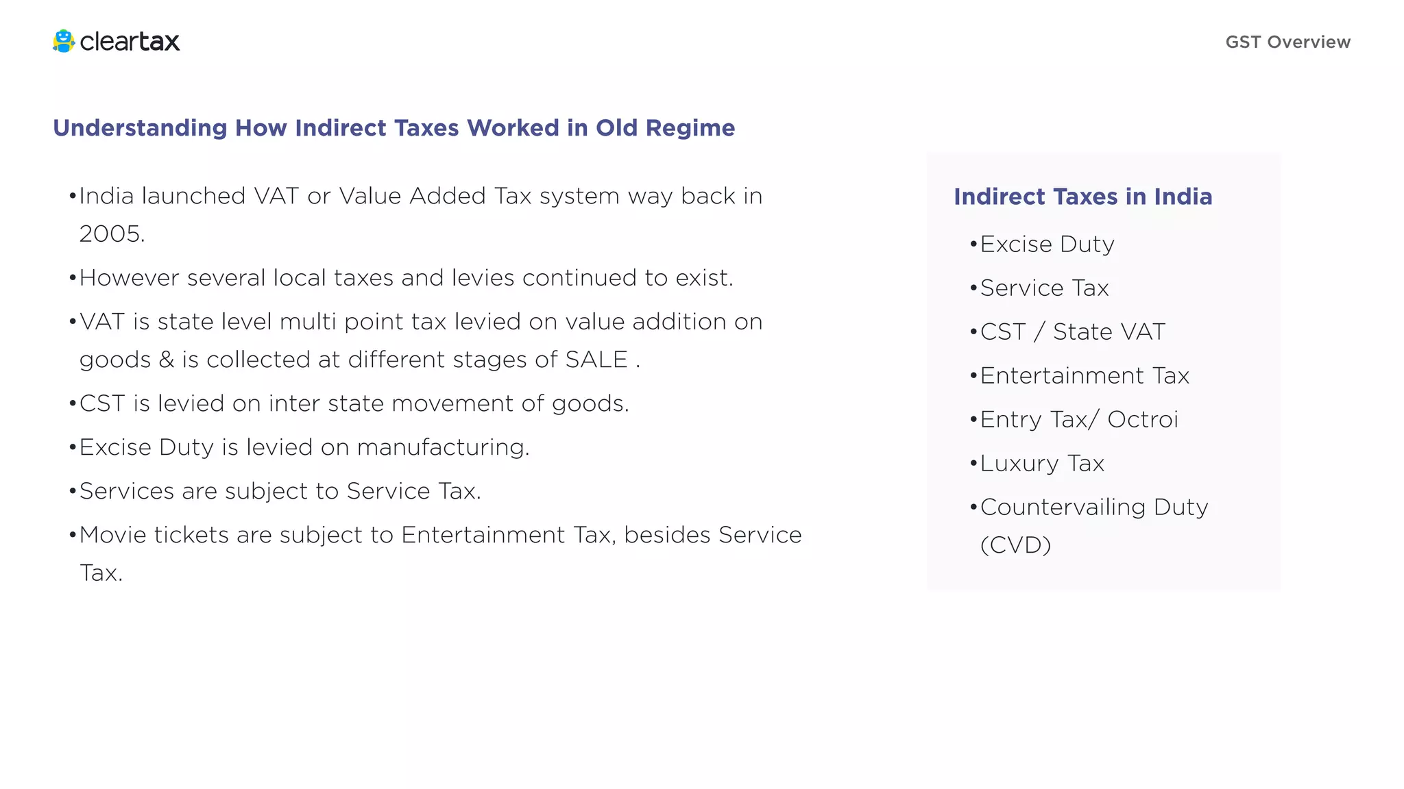 GST Overview - Know about Goods and Service Tax in India | PDF