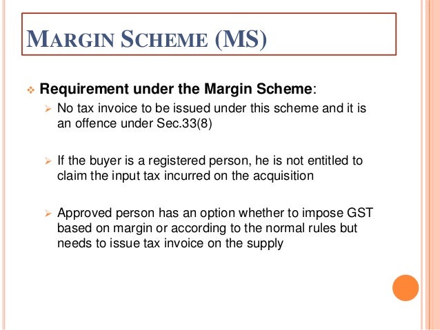 Margin Scheme On Sale Of Property Margin Scheme On Sale Of Property