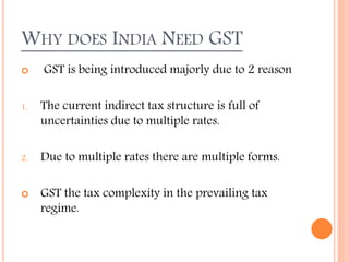 Why Gst Gst ppt. | PPTX