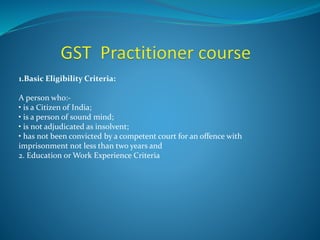 Gst practitioner course PPTX