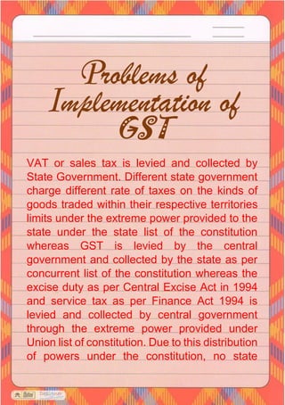 project on gst | PDF