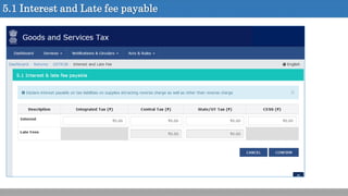 5.1 Interest and Late fee payable
 