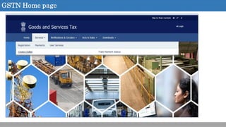 GSTN Home page
 