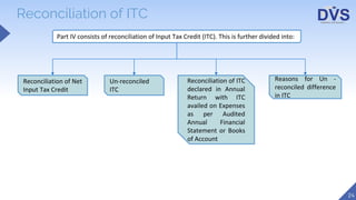 Reconciliation Statement and Certification under GST - Form GSTR 9C | PPTX