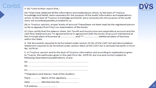 Reconciliation Statement and Certification under GST - Form GSTR 9C | PPTX