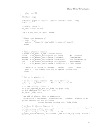 G Streamer Apps Development Manual | PDF