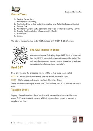 An overview of Goods and Services tax in India | PDF