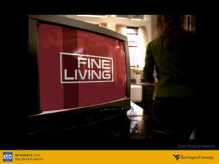 INTEGRATE 2016
Greg Stroud & Julie Link
Smart Shopping Weekends
 