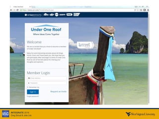 INTEGRATE 2016
Greg Stroud & Julie Link
 