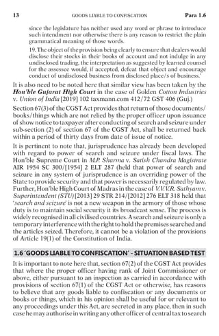 Taxmann's GST Search, Seizure & Arrest | PDF