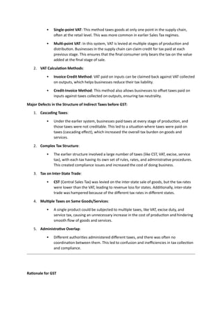Constitutional Framework of Indirect Taxes Before GSTGSTUNIT1.docx
